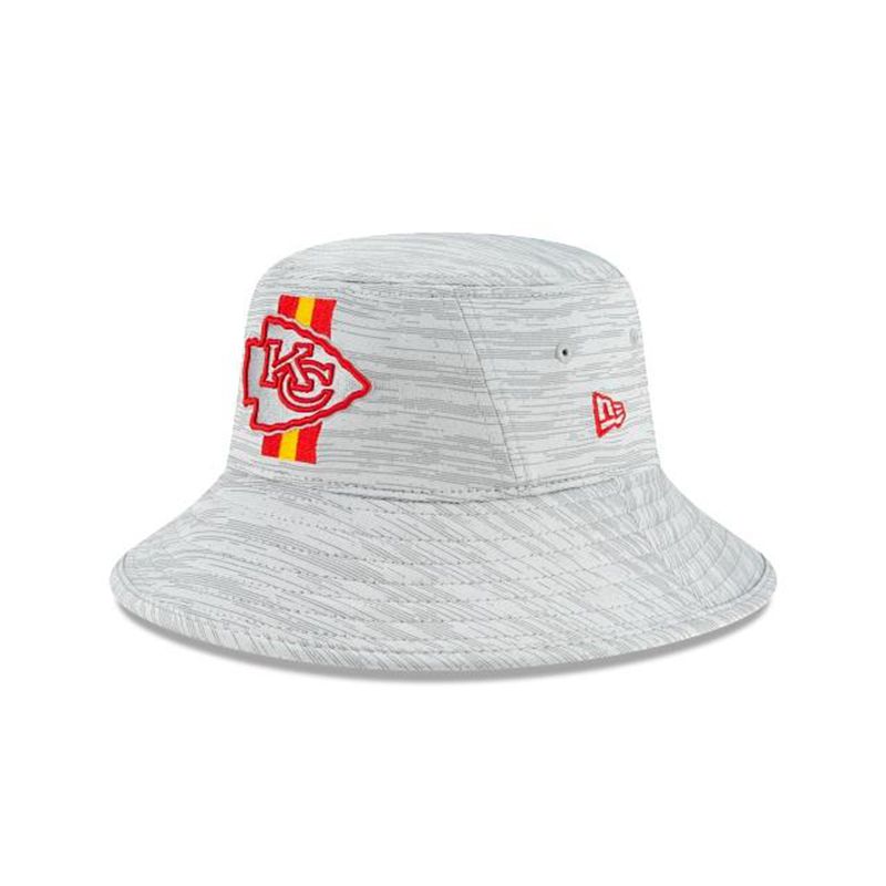 NFL Kansas City Chiefs Official Training Stretch (NHI9014) - Red New Era Bucket Hats